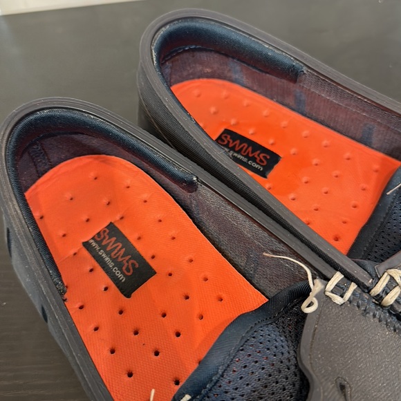 𝅺SWIMS Mesh and Rubber Penny Loafer Shoes blue size 7 - Picture 2 of 7